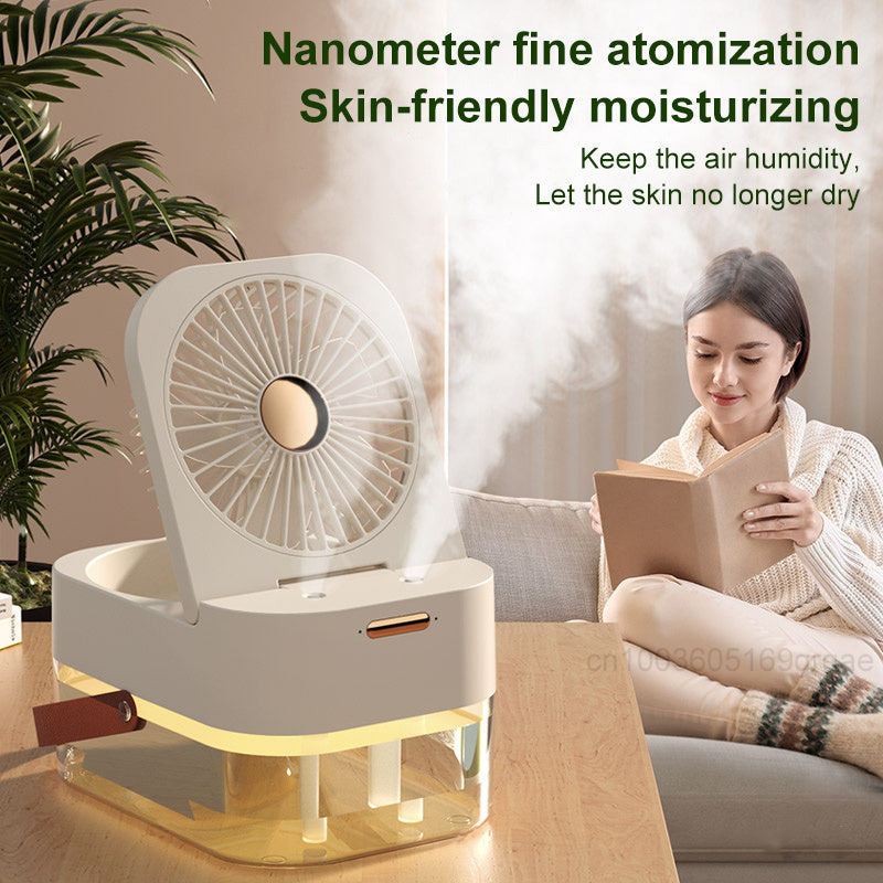 Humidificateur de bureau silencieux télécommande synchronisation double pulvérisation Humidification ventilateur