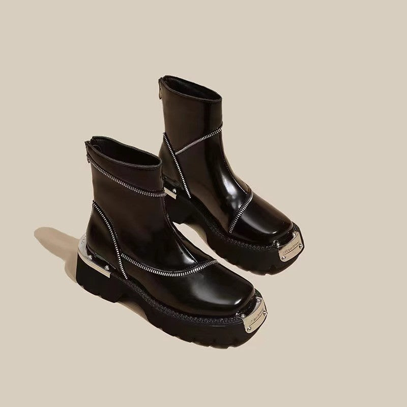 Women's Retro Mechanical Style Ankle Boots