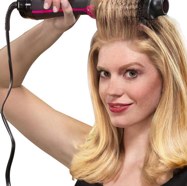 Seule Étape Électrique Sèche-Cheveux Peigne Peigne Multifonctionnel Défriser Les Cheveux Curling