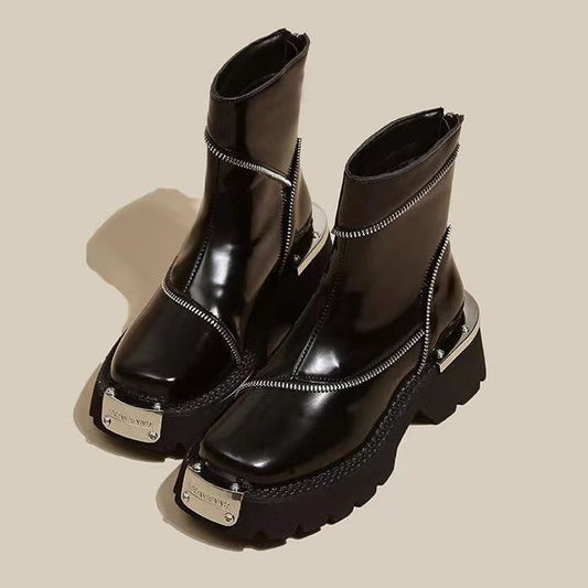 Women's Retro Mechanical Style Ankle Boots