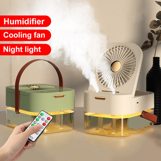 Humidificateur de bureau silencieux télécommande synchronisation double pulvérisation Humidification ventilateur