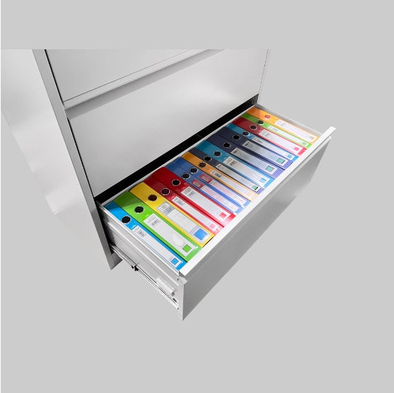 Horizontal Metal Filing Cabinet 4 Drawers