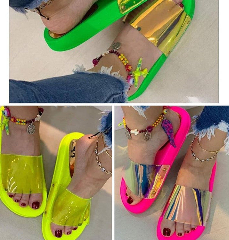 Summer Women's Shoes Sandals Slippers Sequined Shoes Beach Shoes